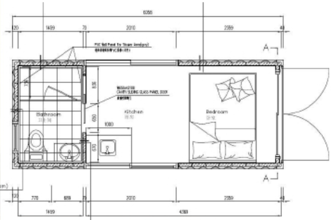 Luxury Mobile home modified living house container tiny houses For Show Room/office/homes