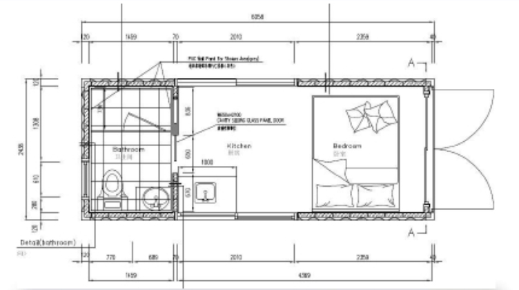 Custom Australia Luxury Living 20ft Container House modified container house