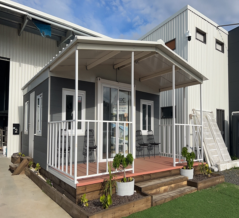 Completed container house