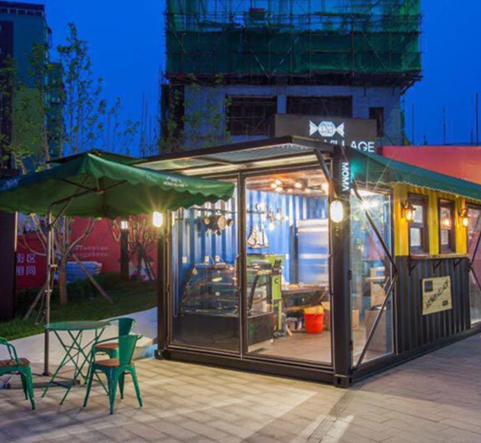 Luxury Shipping Container House Mobile Prefab Container Coffee Shop