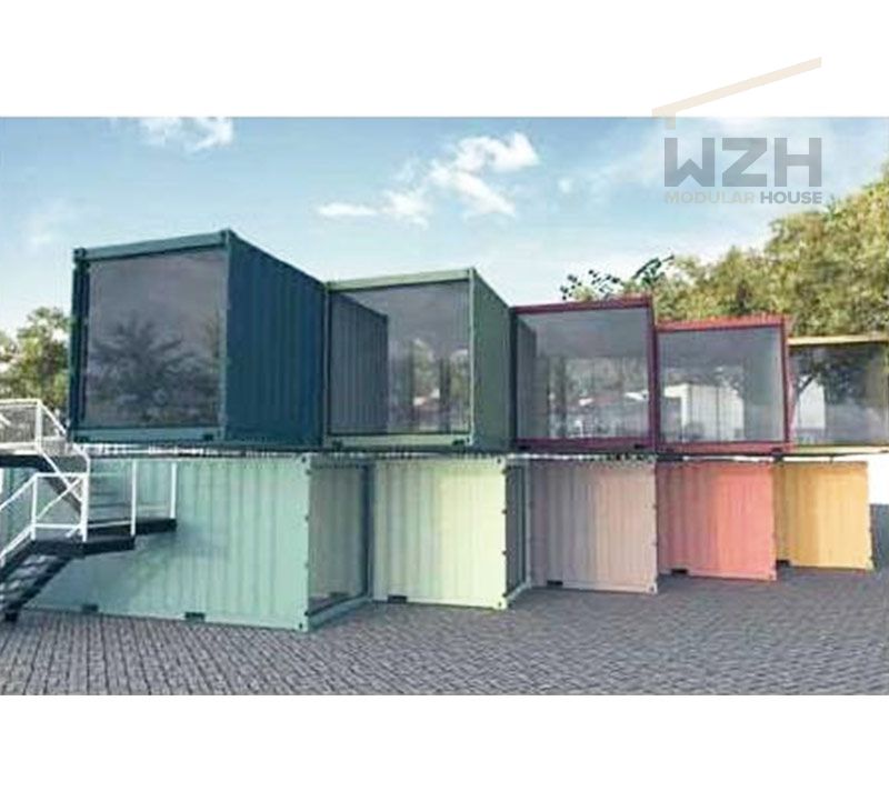 20FT/40FT Prefabricated Shipping Container Shopping Mall / Container House Prefab