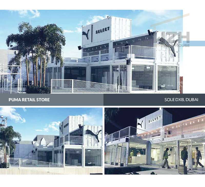 Low Cost Shipping Container Prefabricated Shops Stores container building