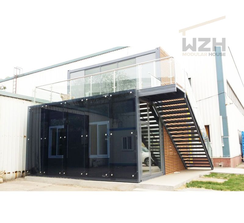 Luxury modular flat pack container office buildings with toilet bathroom office