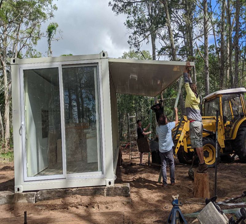 Living Customized Prefabricated Expandable Container Workshop Prefab Houses with Toilet