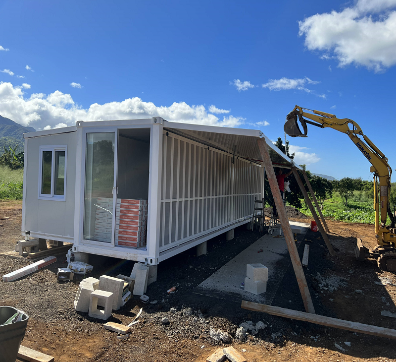 America Hawaii Island 790 square feet living modular expandable prefab house villa