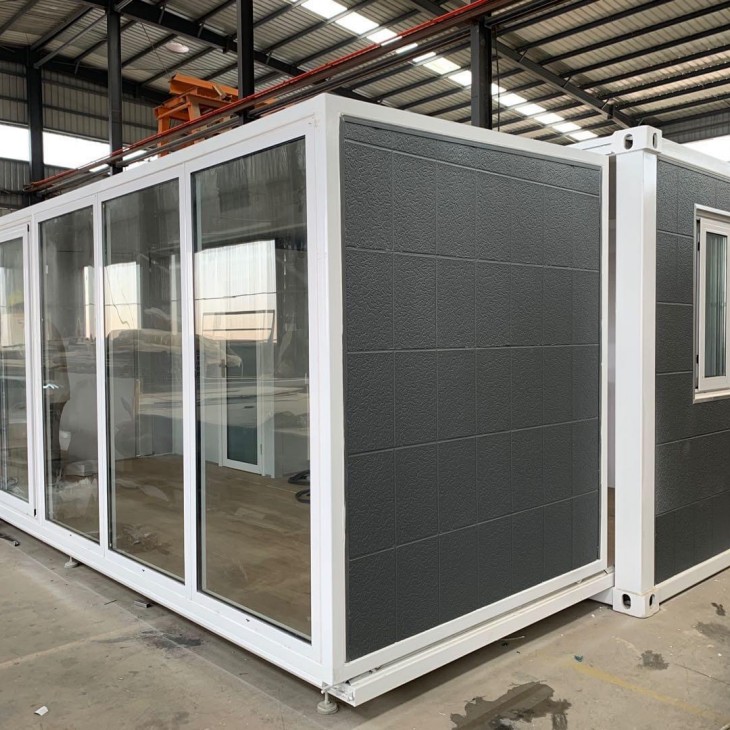 Prefab sliding container house