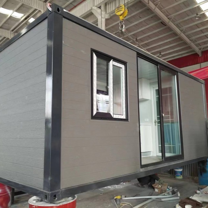 20Ft Cladding Wall Prefab Modular Studio Container House